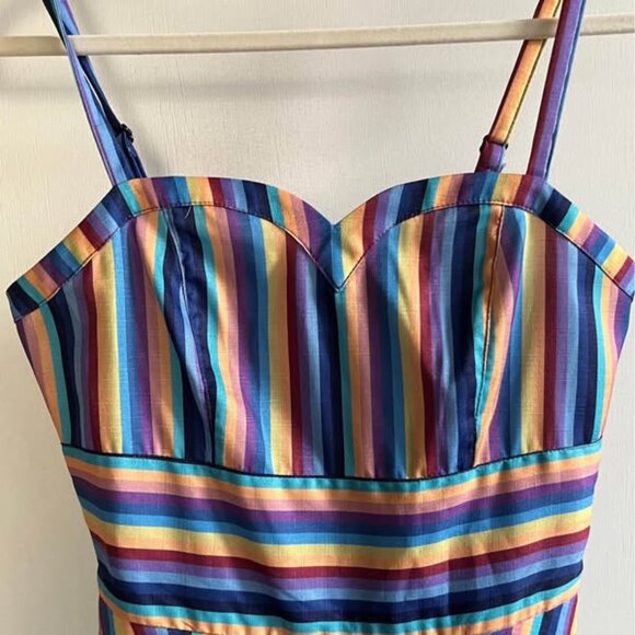 Voodoo Vixen Multicolor Striped Dress - Picture 4 of 4